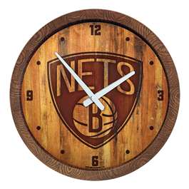 Brooklyn Nets: "Faux" Barrel Top Clock