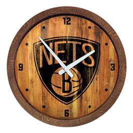 Brooklyn Nets: "Faux" Barrel Top Clock