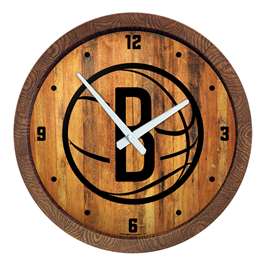 Brooklyn Nets: Logo - "Faux" Barrel Top Clock