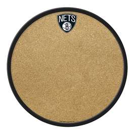 Brooklyn Nets: Modern Disc Cork Board