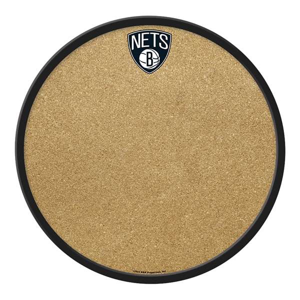 Brooklyn Nets: Modern Disc Cork Board