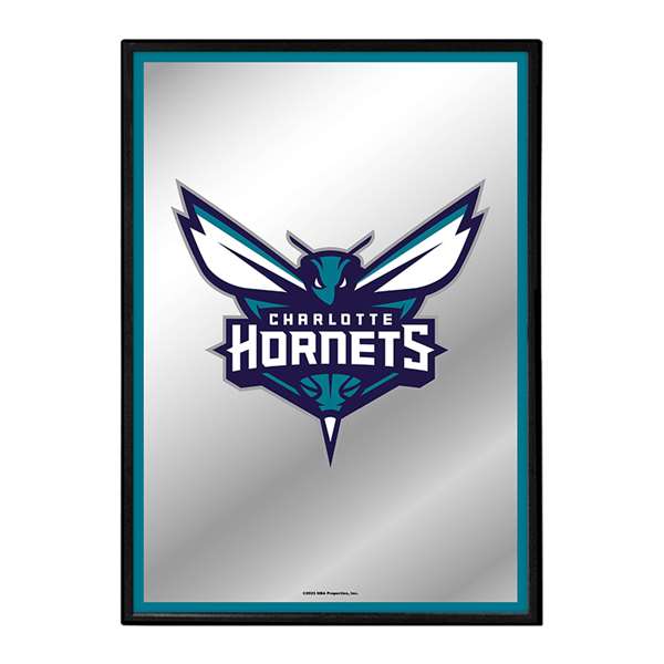 Charlotte Hornets: Framed Mirrored Wall Sign