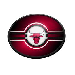 Chicago Bulls: Oval Slimline Lighted Wall Sign