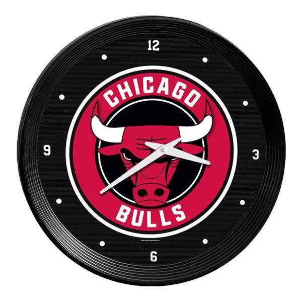 Chicago Bulls: Ribbed Frame Wall Clock