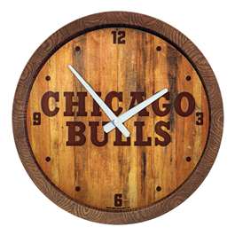 Chicago Bulls: Logo - "Faux" Barrel Top Clock