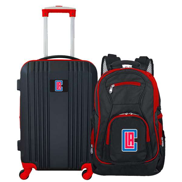 Los Angeles Clippers  Premium 2-Piece Backpack & Carry-On Set L108