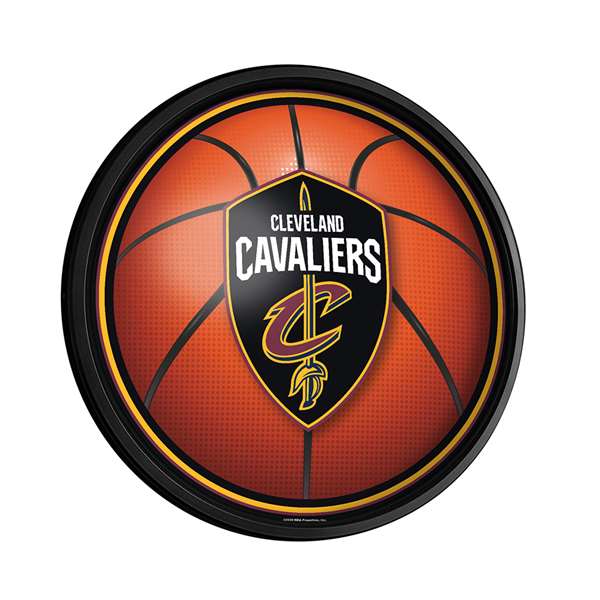 Cleveland Cavaliers: Basketball - Round Slimline Lighted Wall Sign