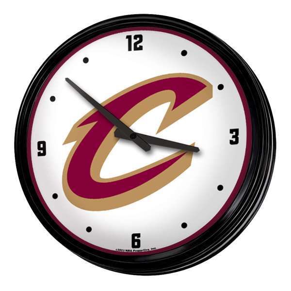Cleveland Cavaliers: Retro Lighted Wall Clock