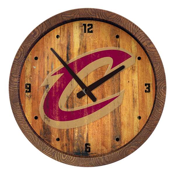 Cleveland Cavaliers: "Faux" Barrel Top Clock