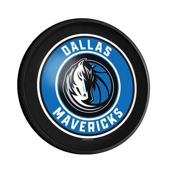 Dallas Mavericks: Round Slimline Lighted Wall Sign