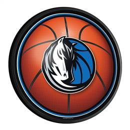 Dallas Mavericks: Basketball - Round Slimline Lighted Wall Sign