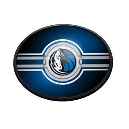 Dallas Mavericks: Oval Slimline Lighted Wall Sign