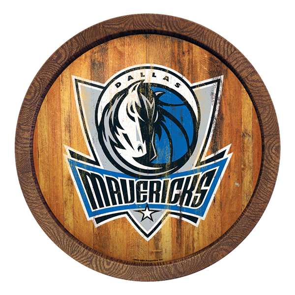Dallas Mavericks: Logo - "Faux" Barrel Top Sign