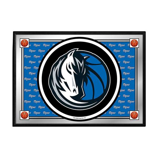 Dallas Mavericks: Team Spirit - Framed Mirrored Wall Sign