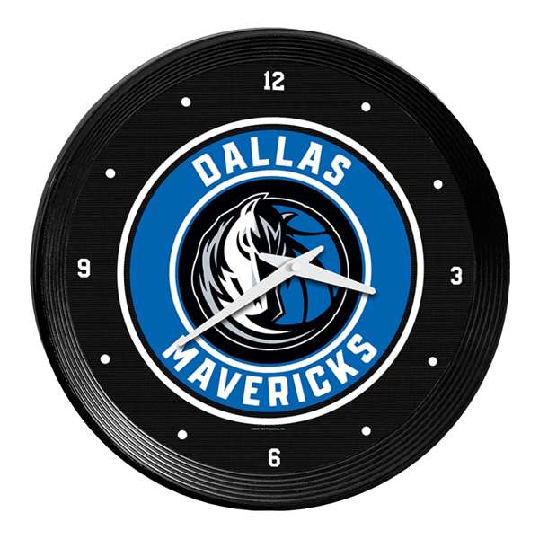Dallas Mavericks: Ribbed Frame Wall Clock