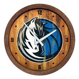 Dallas Mavericks: "Faux" Barrel Top Clock