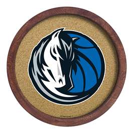 Dallas Mavericks: "Faux" Barrel Framed Cork Board