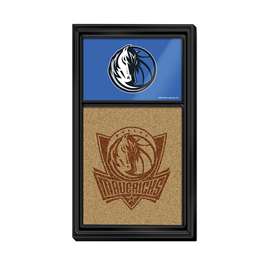 Dallas Mavericks: Dual Logo - Cork Note Board