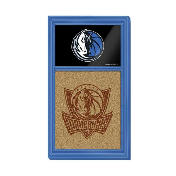 Dallas Mavericks: Dual Logo - Cork Note Board