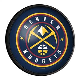 Denver Nuggets: Round Slimline Lighted Wall Sign