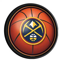 Denver Nuggets: Basketball - Round Slimline Lighted Wall Sign