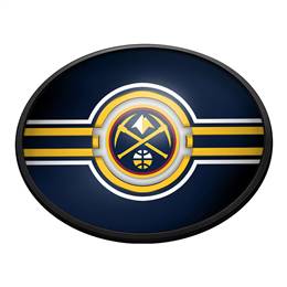 Denver Nuggets: Oval Slimline Lighted Wall Sign