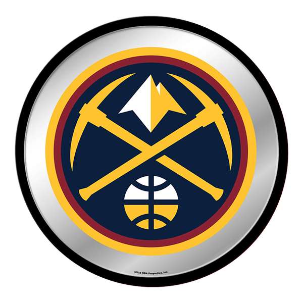 Denver Nuggets: Modern Disc Mirrored Wall Sign