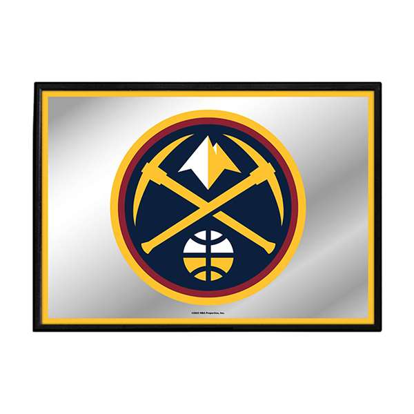 Denver Nuggets: Framed Mirrored Wall Sign