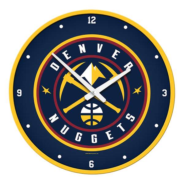 Denver Nuggets: Modern Disc Wall Clock