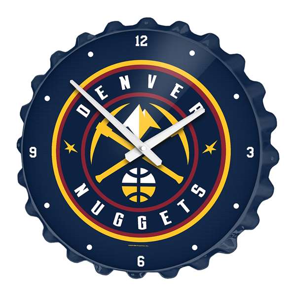 Denver Nuggets: Bottle Cap Wall Clock