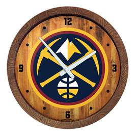 Denver Nuggets: "Faux" Barrel Top Clock