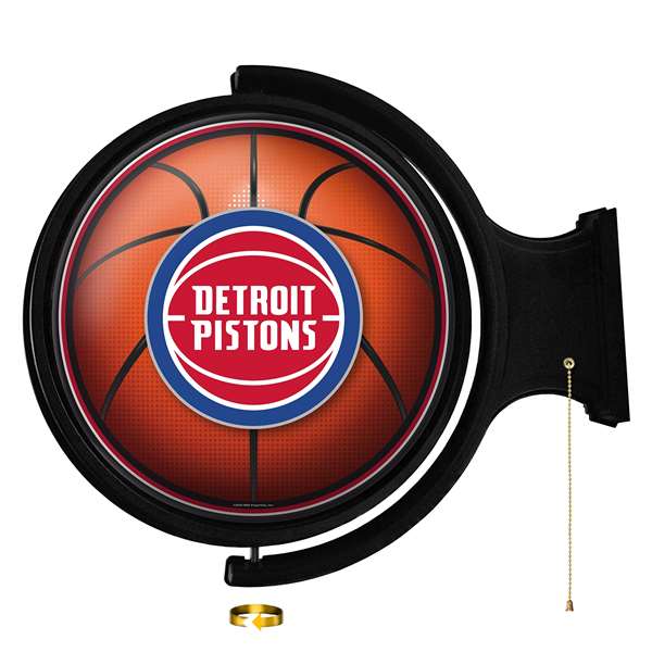 Detroit Pistons: Basketball - Original Round Rotating Lighted Wall Sign    