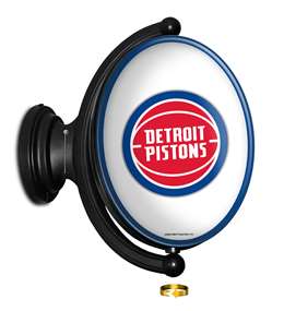 Detroit Pistons: Original Oval Rotating Lighted Wall Sign