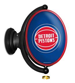Detroit Pistons: Original Oval Rotating Lighted Wall Sign