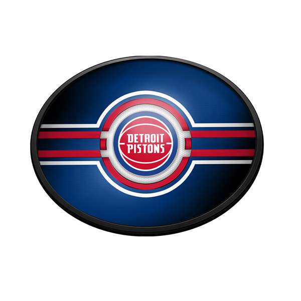 Detroit Pistons: Oval Slimline Lighted Wall Sign