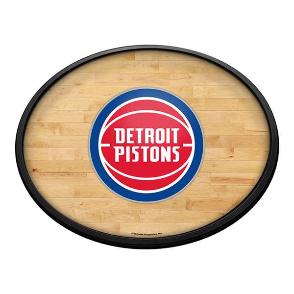 Detroit Pistons: Oval Slimline Lighted Wall Sign