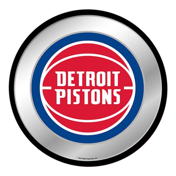 Detroit Pistons: Modern Disc Mirrored Wall Sign