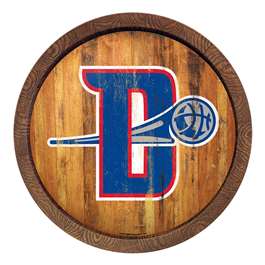 Detroit Pistons: Logo - "Faux" Barrel Top Sign