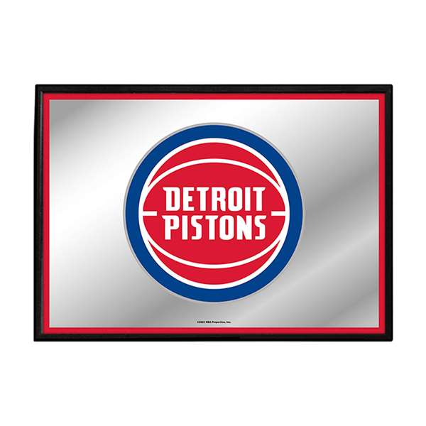 Detroit Pistons: Framed Mirrored Wall Sign