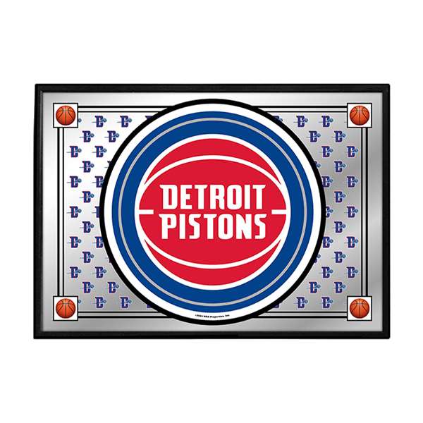 Detroit Pistons: Team Spirit - Framed Mirrored Wall Sign