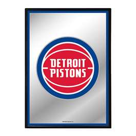 Detroit Pistons: Framed Mirrored Wall Sign