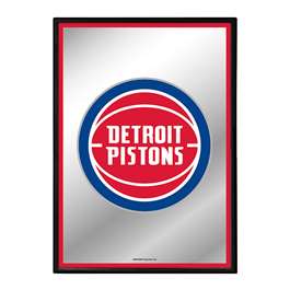 Detroit Pistons: Framed Mirrored Wall Sign