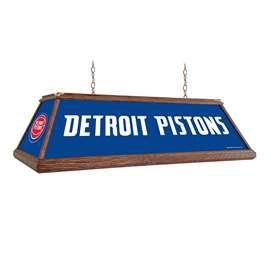 Detroit Pistons: Premium Wood Pool Table Light