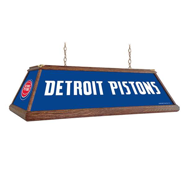 Detroit Pistons: Premium Wood Pool Table Light