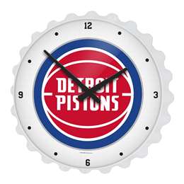 Detroit Pistons: Bottle Cap Wall Clock