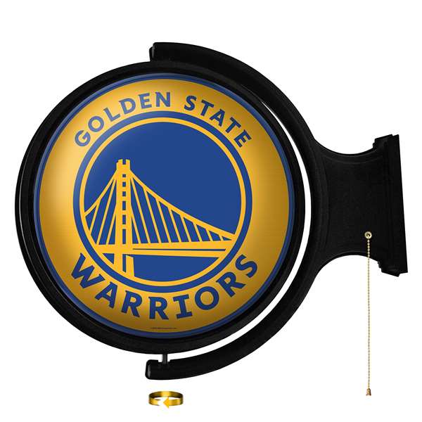 Golden State Warriors: Original Round Rotating Lighted Wall Sign    