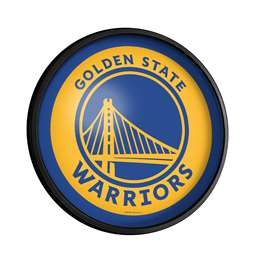 Golden State Warriors: Round Slimline Lighted Wall Sign