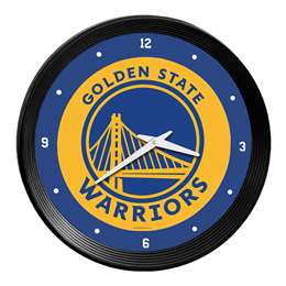 Golden State Warriors: Ribbed Frame Wall Clock