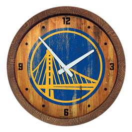 Golden State Warriors: "Faux" Barrel Top Clock