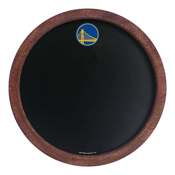 Golden State Warriors: "Faux" Barrel Framed Chalkboard